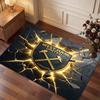 West Ham United Football Print Crystal Velvet Rug, Comfortable Water Absorbent Non Slip Indoor Floor Carpet