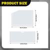 20 Pieces Transparent 2 Sizes Sleeves Self for Notebooks Business Card Index Binders Home