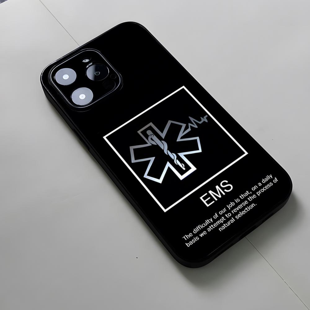 

Медицинский защитный чехол для телефона EMT EMS для iPhone 16 15 12 14 Se 2020 Смарт-беспроводная зарядка 16 Pro Max 11 13 Xr X Xs Mini Plus Fund iPhone16promax
