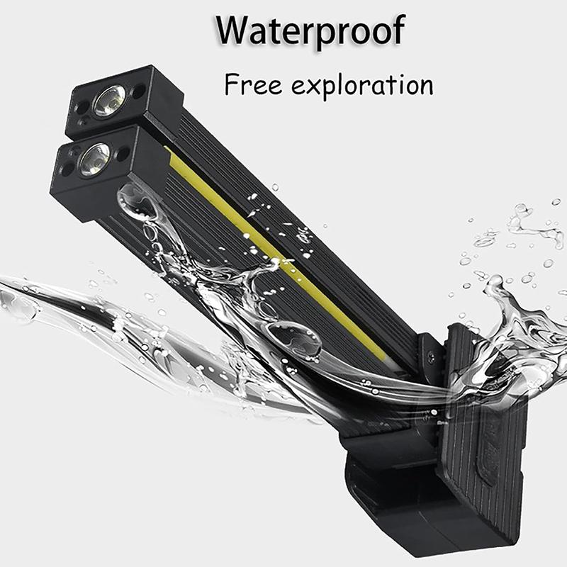Gym Lamp for Posing,7th Gear Dimming,Portable Magnet LED Flashlight with Hanging Hook,Handheld USB Rechargeable Worklight
