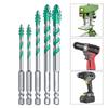 5PCS Professional Drill Bits for Drilling in Wood Glass and Metal Carbide Construction for Exceptional Durability