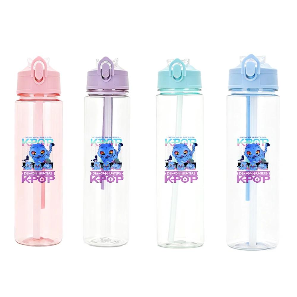 Anime Kpop Demon Hunters Character Water Cup Big Capacity Outdoor Portable Drinking Bottle Present designed for Boys plus Girls