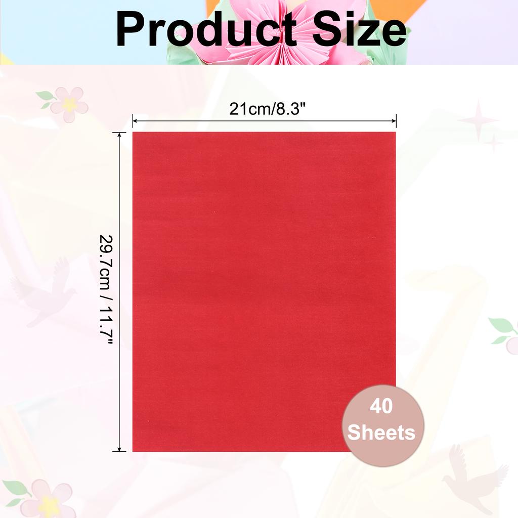 40 Sheet Large Origami Paper Shiny Origami Kite Paper Easy Folding for Beginner DIY Arts Crafts 7/8/15 Inch 10 Colors