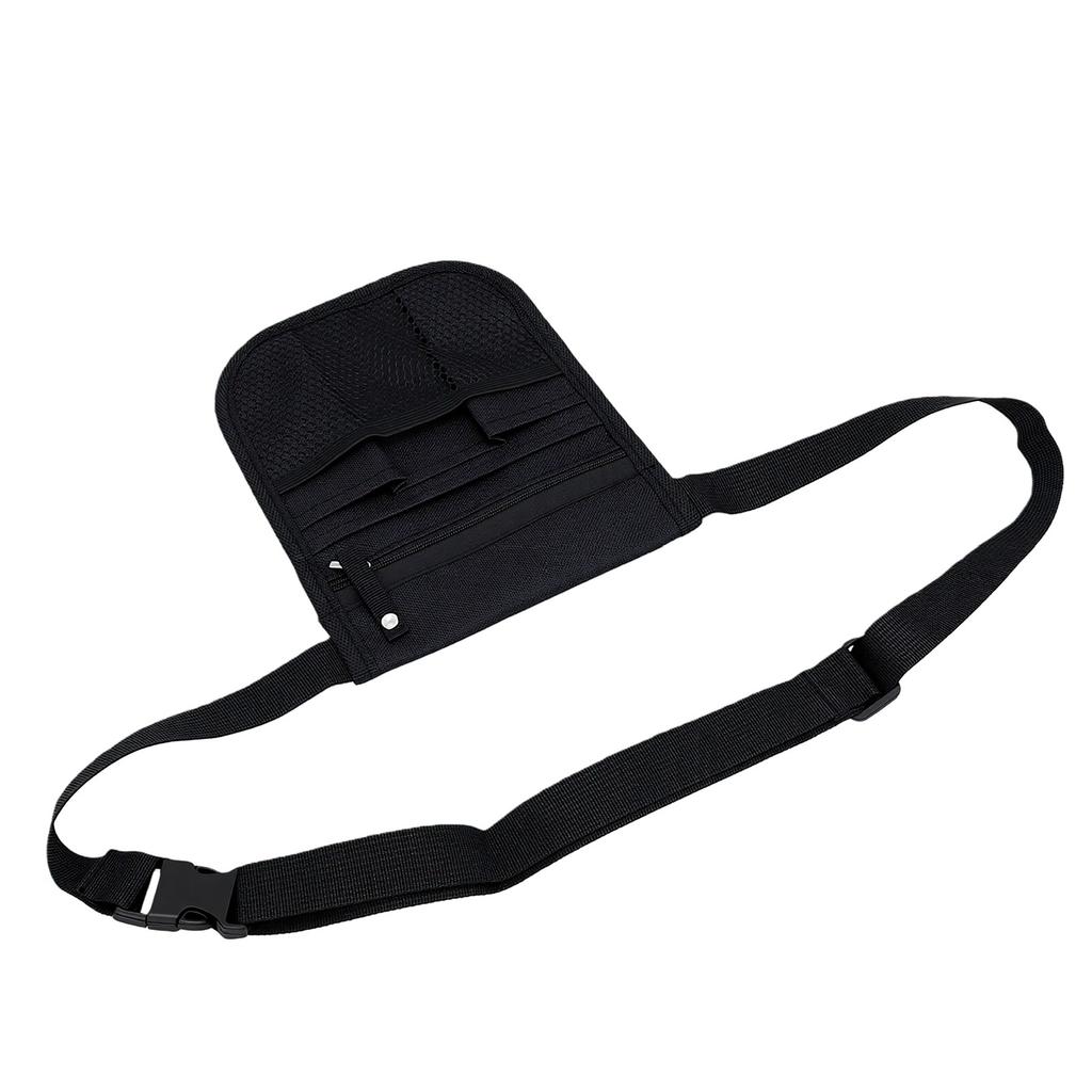 Hairdresser Scissor Bag 600D Oxford Fabric Water Proof Barber Waist Pouch for Hairdressing Black