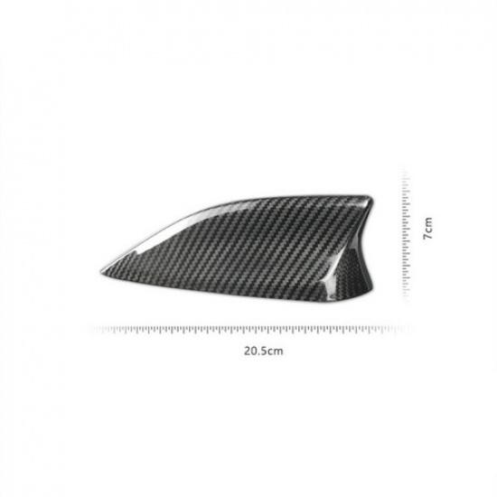 Carbon Fiber Car Roof Shark Fin Antenna Cover For Mazda Axela Hatchback 14-16