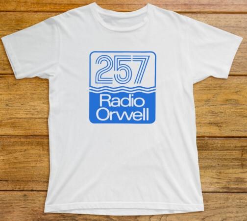 

257 Radio Orwell T Shirt Ipswich Suffolk Station River George 1984 Saxon GT211 3XL