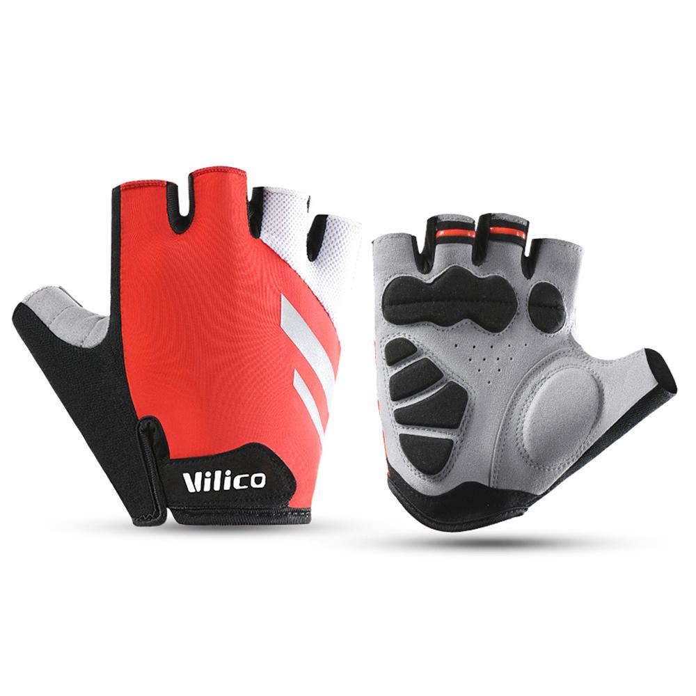 

VILICO A0066V 1 Pair Size L Cycling Fitness Fishing Outdoor Sports Gloves Shock Absorbing Anti Slip Half Finger Gloves A