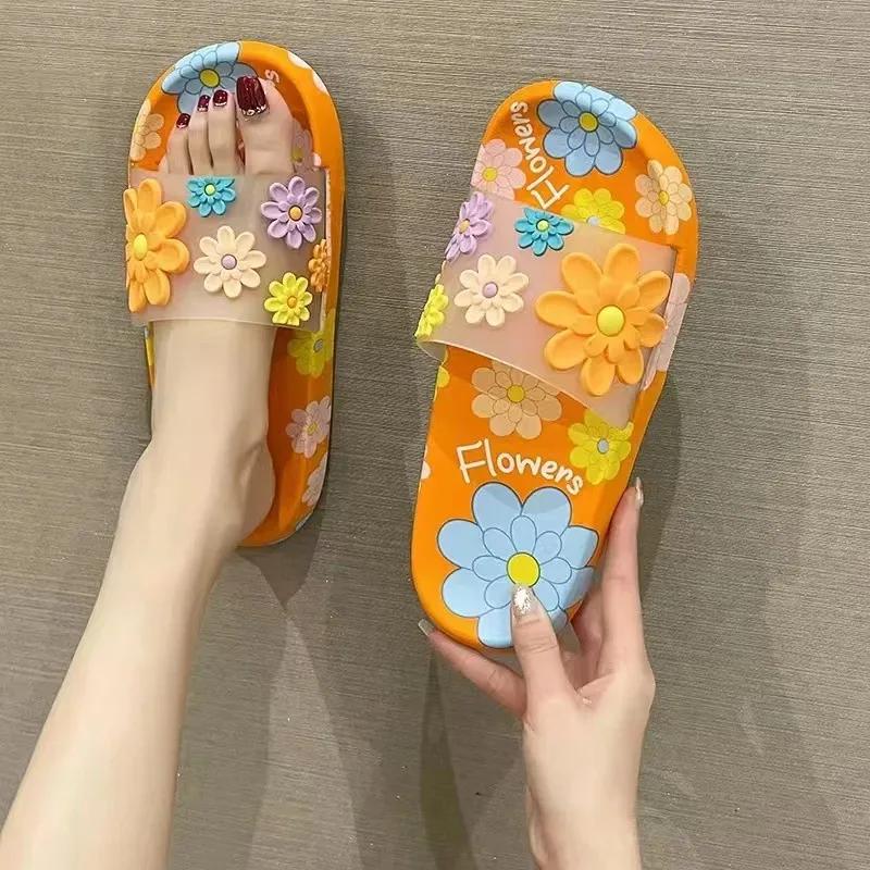 High-quality Summer Slippers Indoor Anti Slip Home for Couples Soft Soled Outdoor Cool Slippers Soft Soled Bathroom Women Shoes