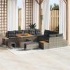 Garden Sofa Set with Cushions 13 Pcs Grey