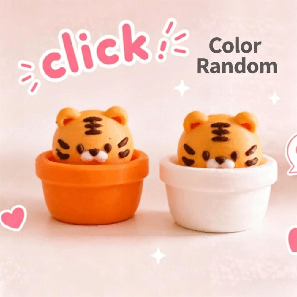 Finger Button Clicker Fidget Keychain Button Press Click Keyring Gifts for Children