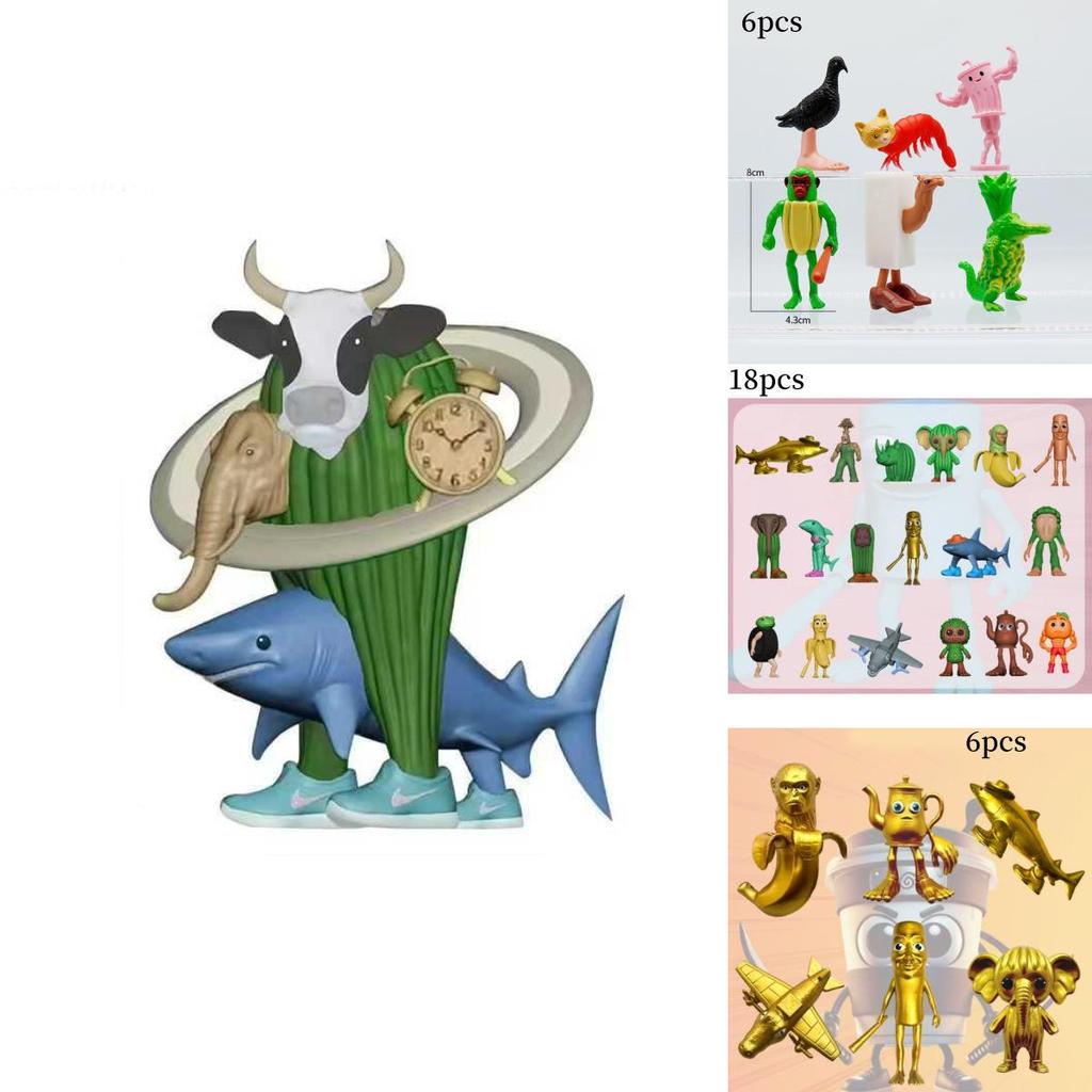 Italian Brainrot Al Pvc Mythical Creatures Figure Set With Collectible Design For Fantasy Enthusiasts