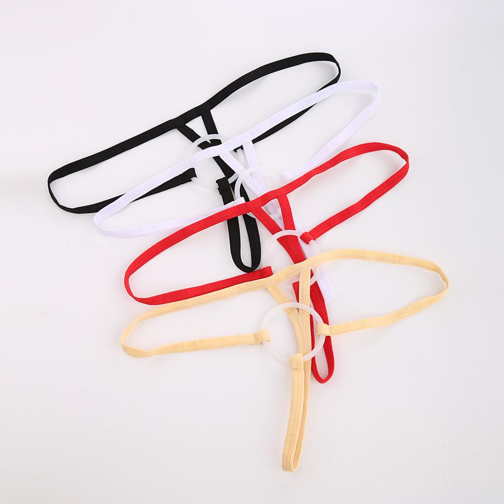 Herren String Tanga Sexy Unterwäsche Erotische Dessous Penis Silikon Cockring Tanga G-String Bikini T-Rücken homme Unterhose