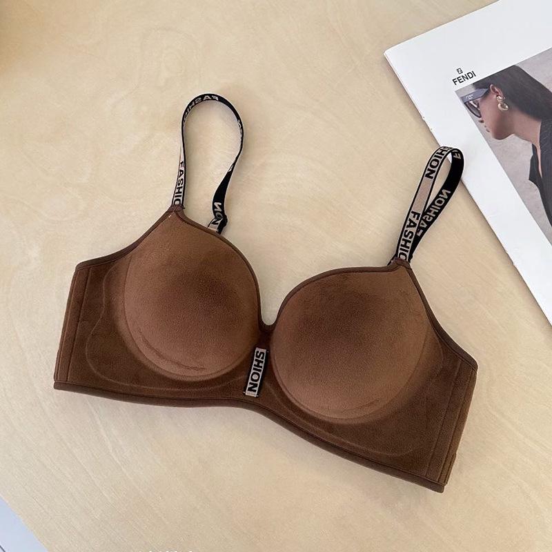 

Women s Cartoon Bra - Lift and Support with Back Design, Thickened Cups for Small Chest, Autumn/Winter 36AB
