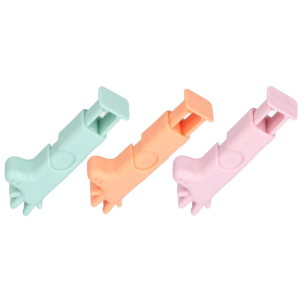 Sealing Clips Strong Clamping Force Moisture Proof Giraffe Look Plastic Bag Clips for Food Storage B