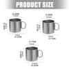 Kitchen Camping Drinking Cup Tourist Picnics Tableware Drinkware Travel Folding Coffee Teas Mug for Outdoor Activity