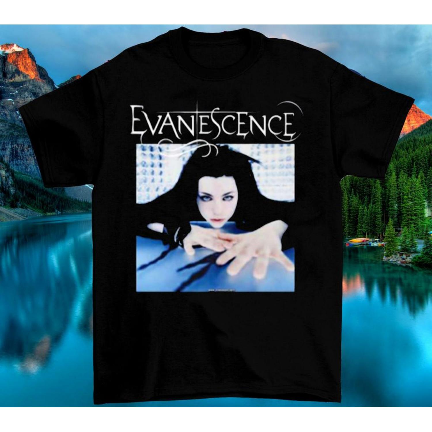 

Новая американская группа Evanescence Музыкальная черная футболка всех размеров Подарочная футболка HE1132 Унисекс S