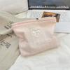 Fashion Candy Color Makeup Bag Bowknot Multifunctional Cosmetic Pouch Large Capacity Stationery Bag Travel