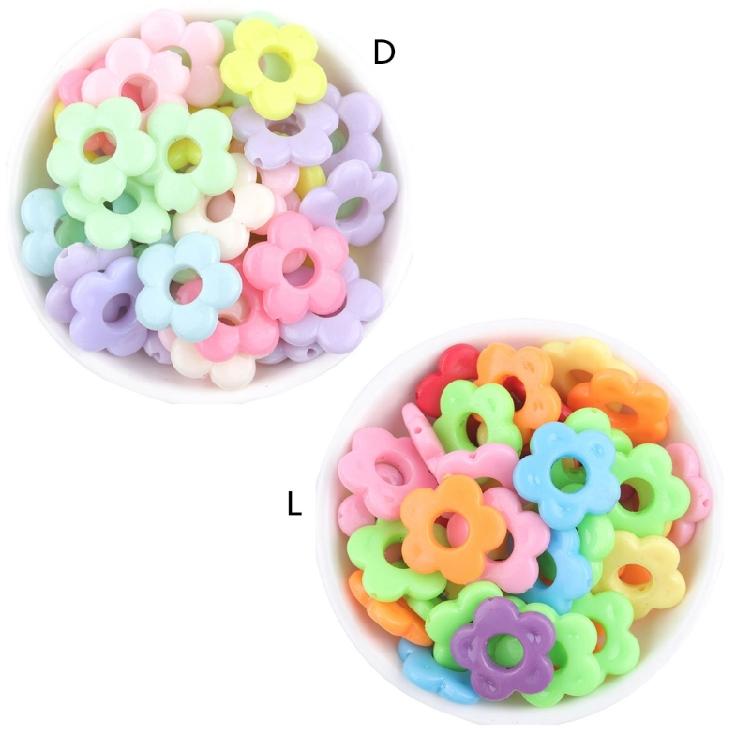 Flower Spacer Beads for Bracelet Jewelry Making DIY Accessories Craft 19x19mm