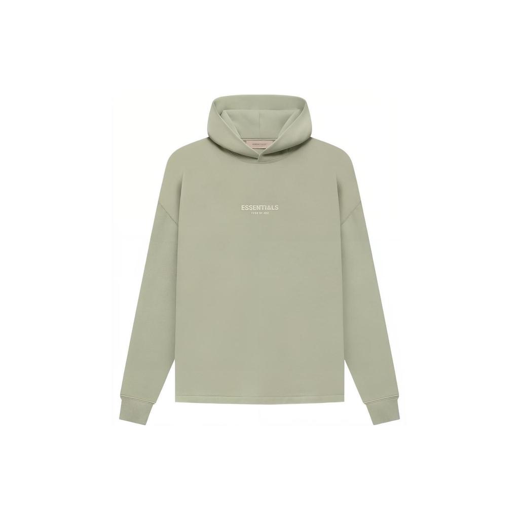 Fear of God Essentials SS22 Relaxed Hoodie With Flocked Logo Men Tops Seafoam FOG-SS22-186