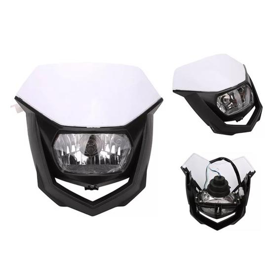 Universal 12V Headlight Fairing Motocross Enduro Dirt Bike Headlamp Lamp Light
