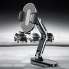 Space Saving Metal Dashboard Phone Mount With Adhesive Base 360 Adjustable Rotation For Car Truck Office 4-7 Inch Phones