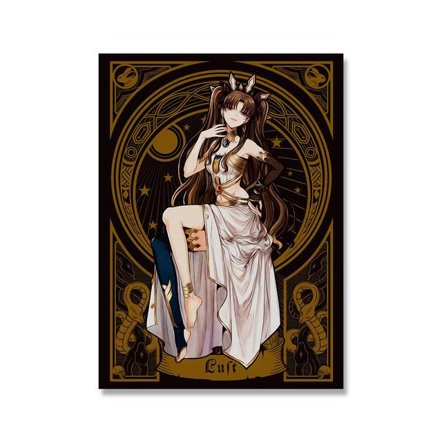 Anime Canvas Paintings Tarot Print Home Decor Fate Grand Order Wall Art Modular Comic Picture Japan Anime Modern Bedroom Posters