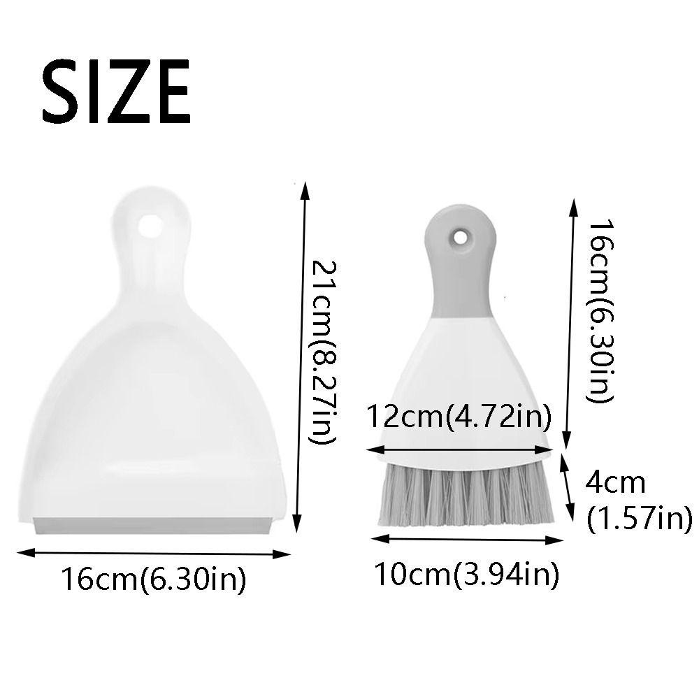 Portable Mini Dustpan and Brush Set Handheld Desktop Mini Broom Set  Household Supplies