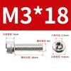50 Pcs M3 x 8 mm hexagon socket screws, 304 stainless steel hexagon socket drive machine screws
