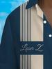 Men'S Patterned Shirt, Hawaiian Shirt, Collared Shirt, Bowling Print, Outdoor Streetwear, Short-Sleeved Printed Button-Up Clothing, Fashionable
