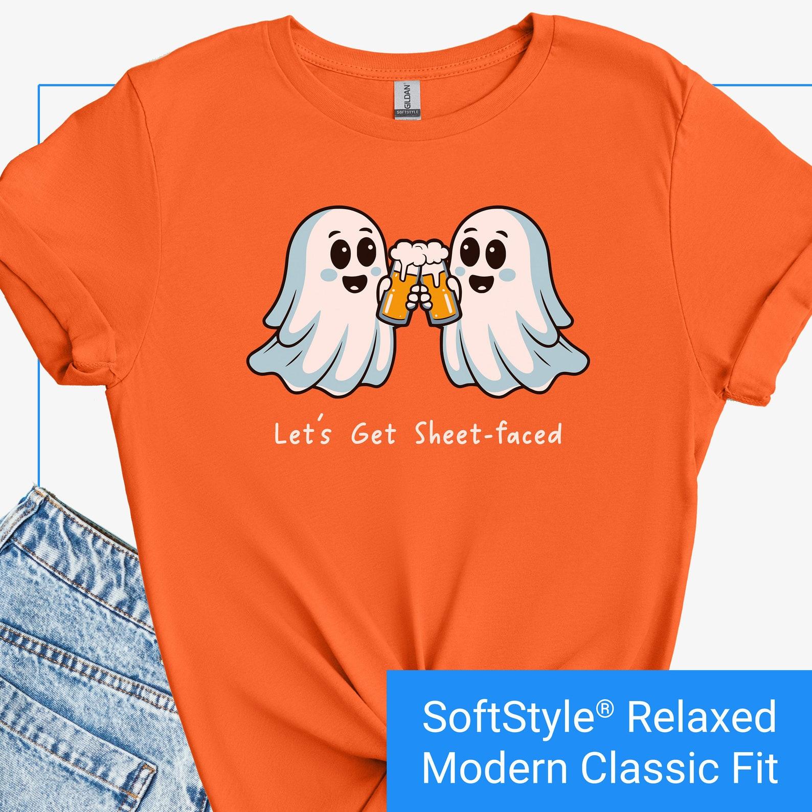 Funny Halloween Shirt, Ghost Drinking Tee, Spooky Season Adult Party Shirt, Halloween Pun Tshirt, Ghost Beer Shirt, Halloween Bar Outfit S