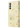 For Samsung Galaxy A05s 4G Case Floral Aesthetic RFID Blocking Leather Phone Cover