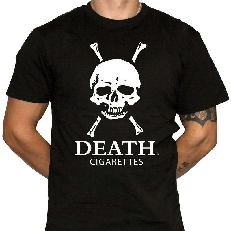 Death Cigarettes T-Shirt - Defunct Cigarette Brand - Unisex T-Shirt S