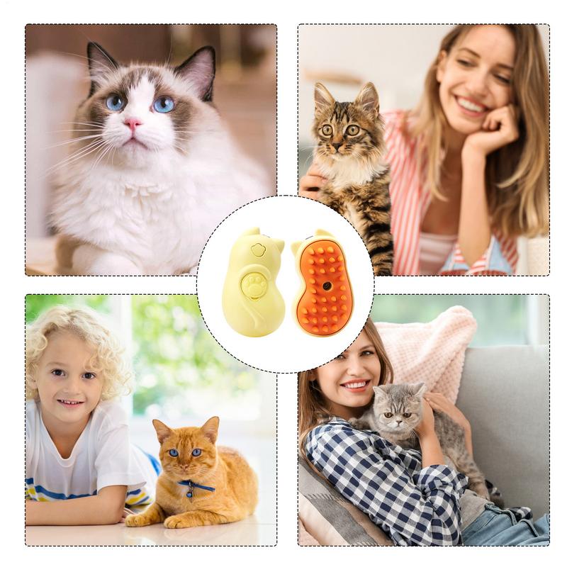 Steamy Cat Brush Grooming Comb Shedding Cat Hair Brush Rechargeable Portable Pet Spray Grooming Comb For Massage