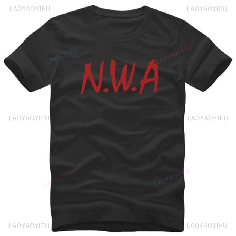 NWA N.W.A. T Shirts Men Hot Sale Short Sleeve Letter Printed Men's T-Shirt Fashion Cotton Street Rap Hip Hop Summer Casual Tees