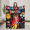Women Karols Manana G Sera Bonitos Lover Soft Warm Blanket Plush Throw Blanket Couch Bed Flannel Bedspread Sofa Bed Cover