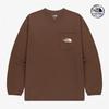 Pocket Long Sleeve Tee leaTher Brown Nt7tr50l