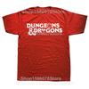 Summer Dungeon And Dragon Game Fans Men Women's T Shirt Outfits Vintage Tee Shirt T-Shirts 100% Cotton Printed Clothing