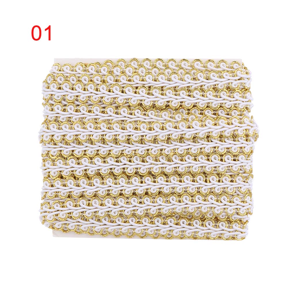5m/lot Braided Curve Clothes Accessories DIY Crafts Sewing Ribbon Lace Trim Fabric