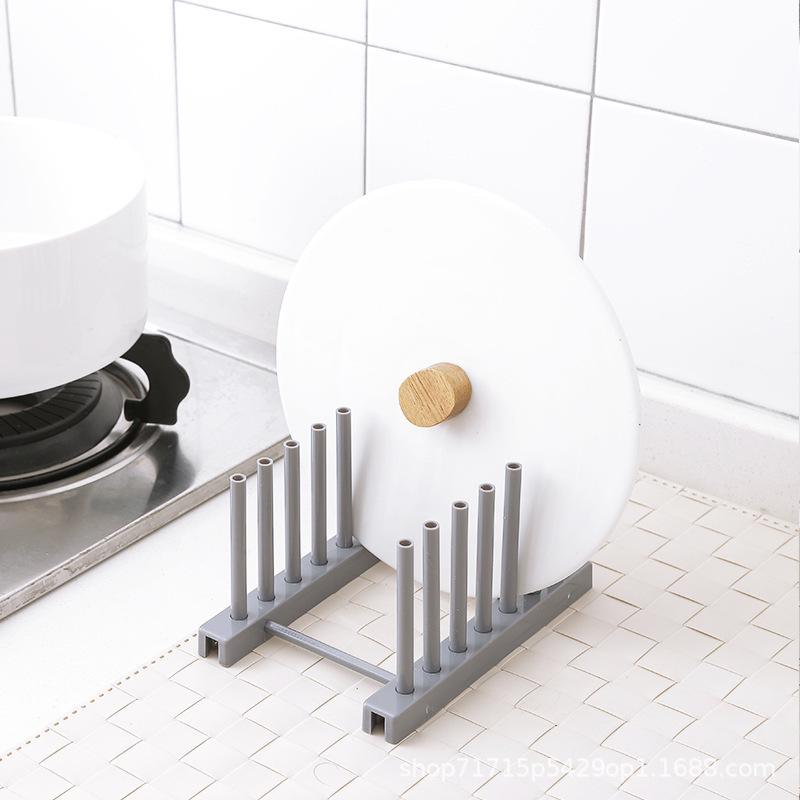 Multifunctional Plastic Kitchen Drain Rack for Bowls and Plates - Cabinet Storage Organizer