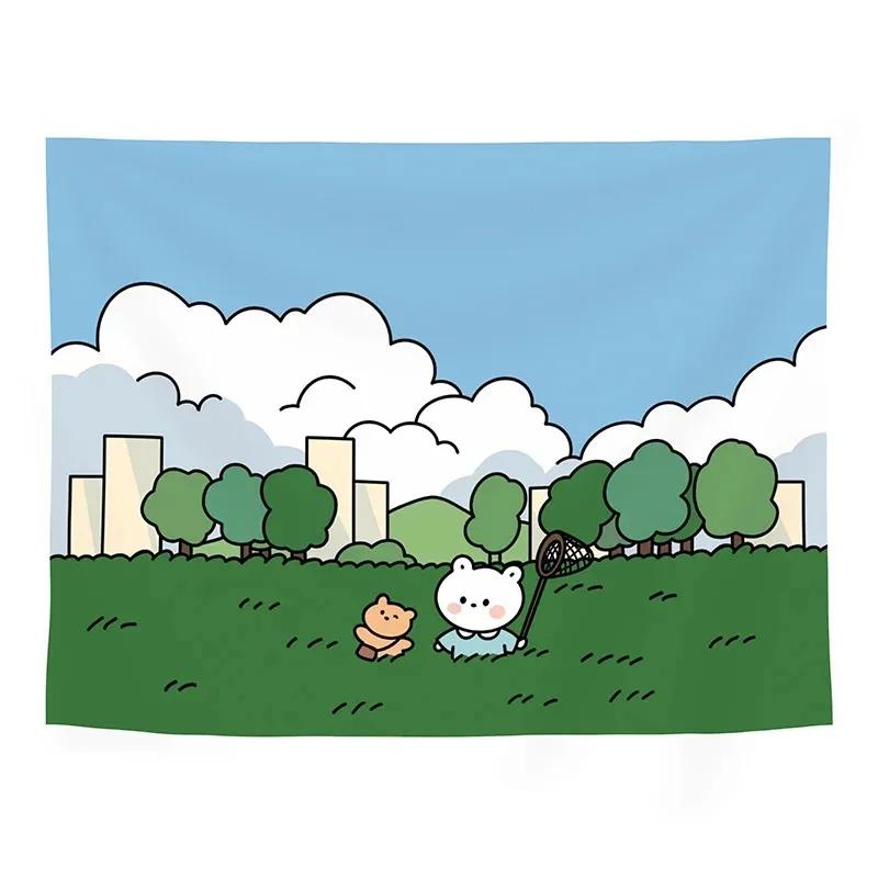 Милый художественный гобелен с изображением мультфильма — фото 11