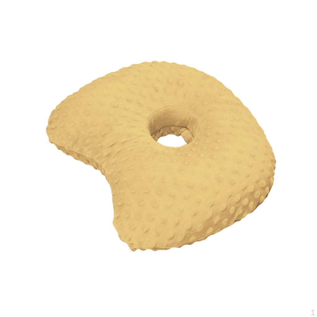 Ear Piercing Pillow Donut Washable Soft Multipurpose Relaxation Side Sleepers with A Hole