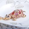 Keychain Sparkling Rhinestones Inlaid Turtle Design Keychain Pendant Enamel Oil Drip Process Spring Buckle Key Holder Car Key Bag Accessory