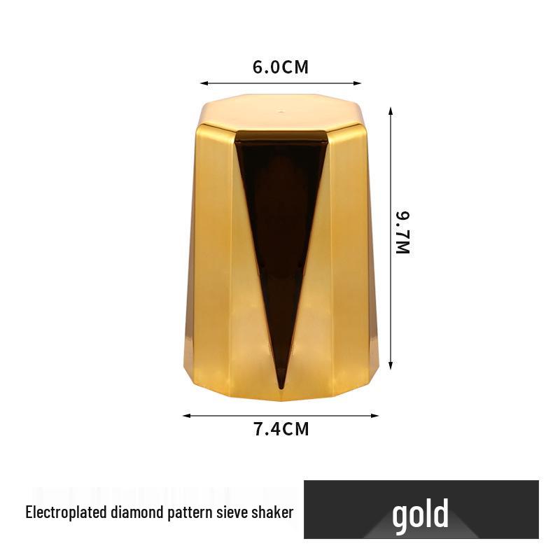 Electroplated Rhombus Dice Cup for Bar & Nightclub Entertainment
