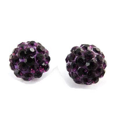[J4048] - Purple 'Sissi' Designer Earrings