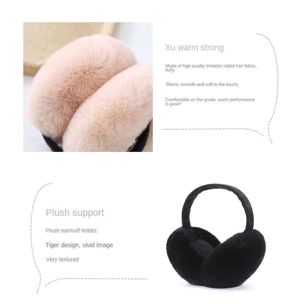 Foldable Warmth Eartips Adjustable Ear Covers Cute Warm Ear Cushions  Male Female