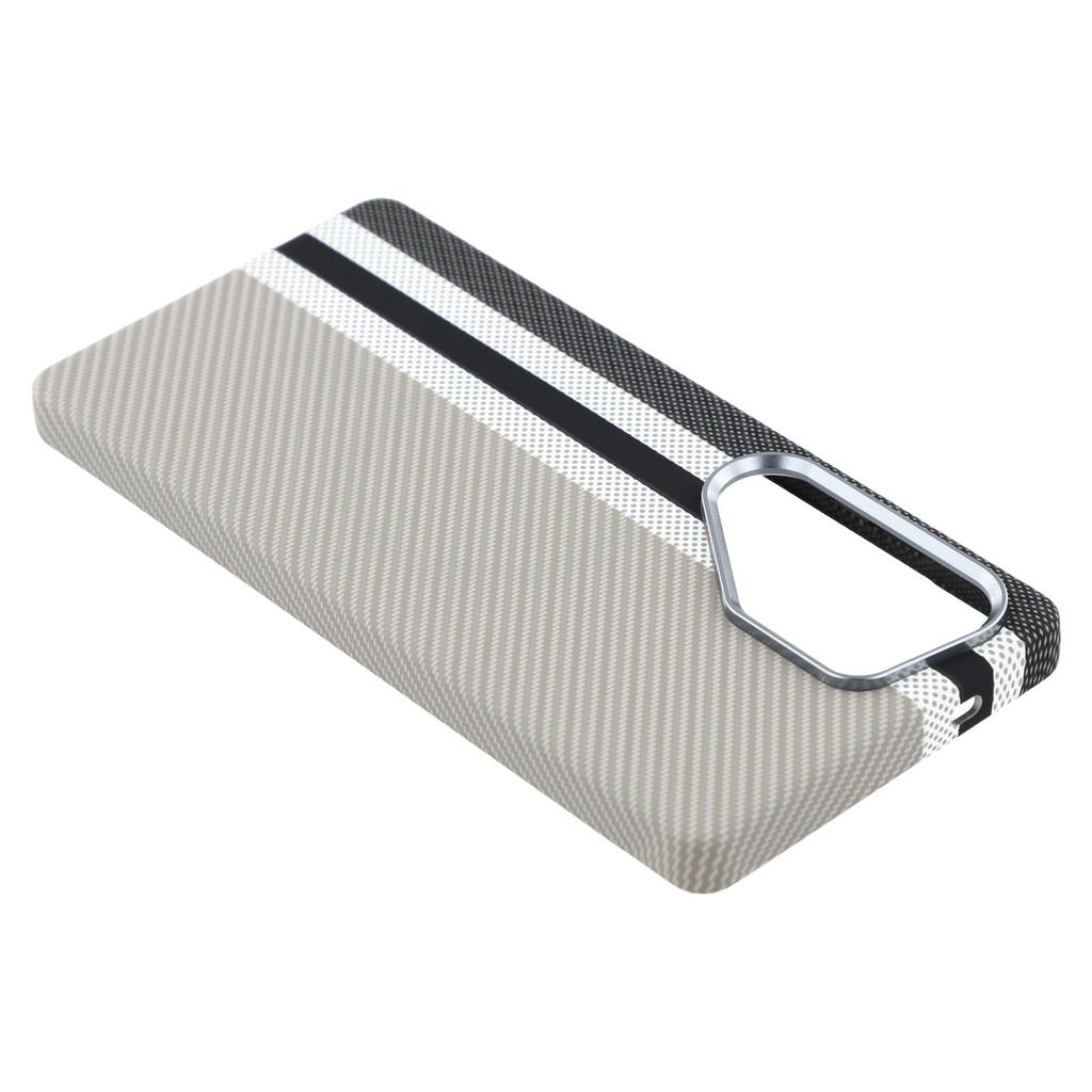 For Samsung Galaxy S25 Ultra Magnetic Case Carbon Fiber Texture Water Transfer PC Phone Cover