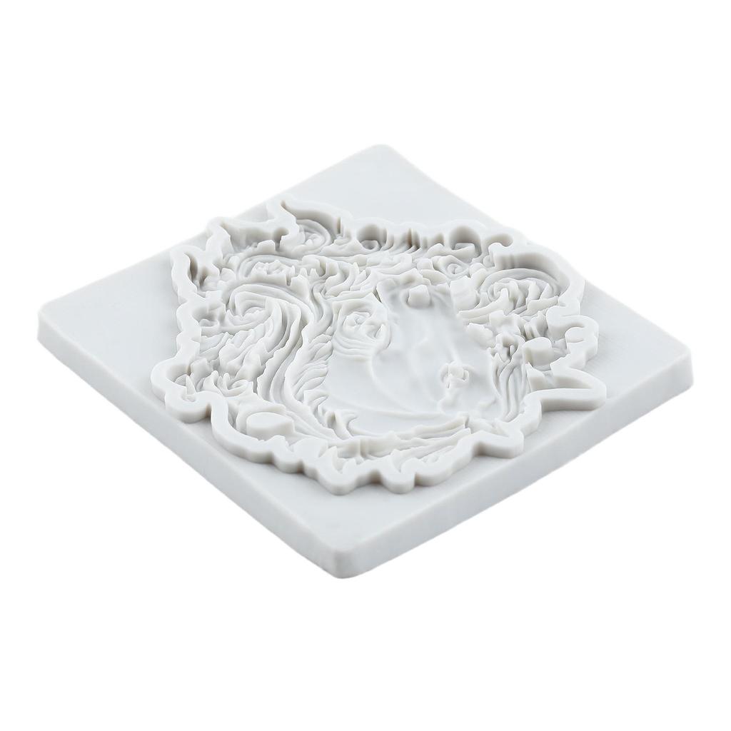 Horse Silicone Molds Horse Head Fondant Mold Cake Decorating Tools Cupcake Topper Chocolate Candy Craft Gum Paste Polymer Clay