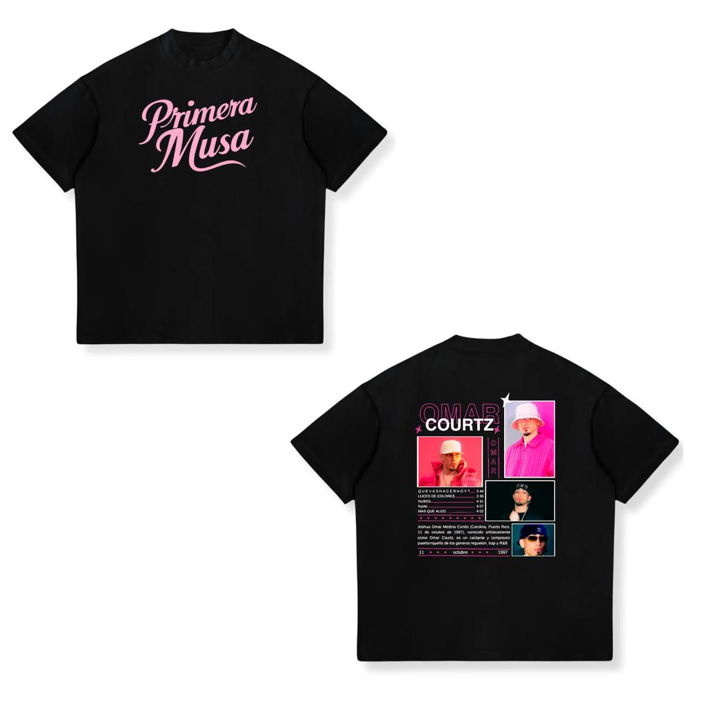 New Singer Omar Courtz Primera Musa Tour Cotton Tshirt Unisex Women Fashion Harajuku T Shirt Vintage