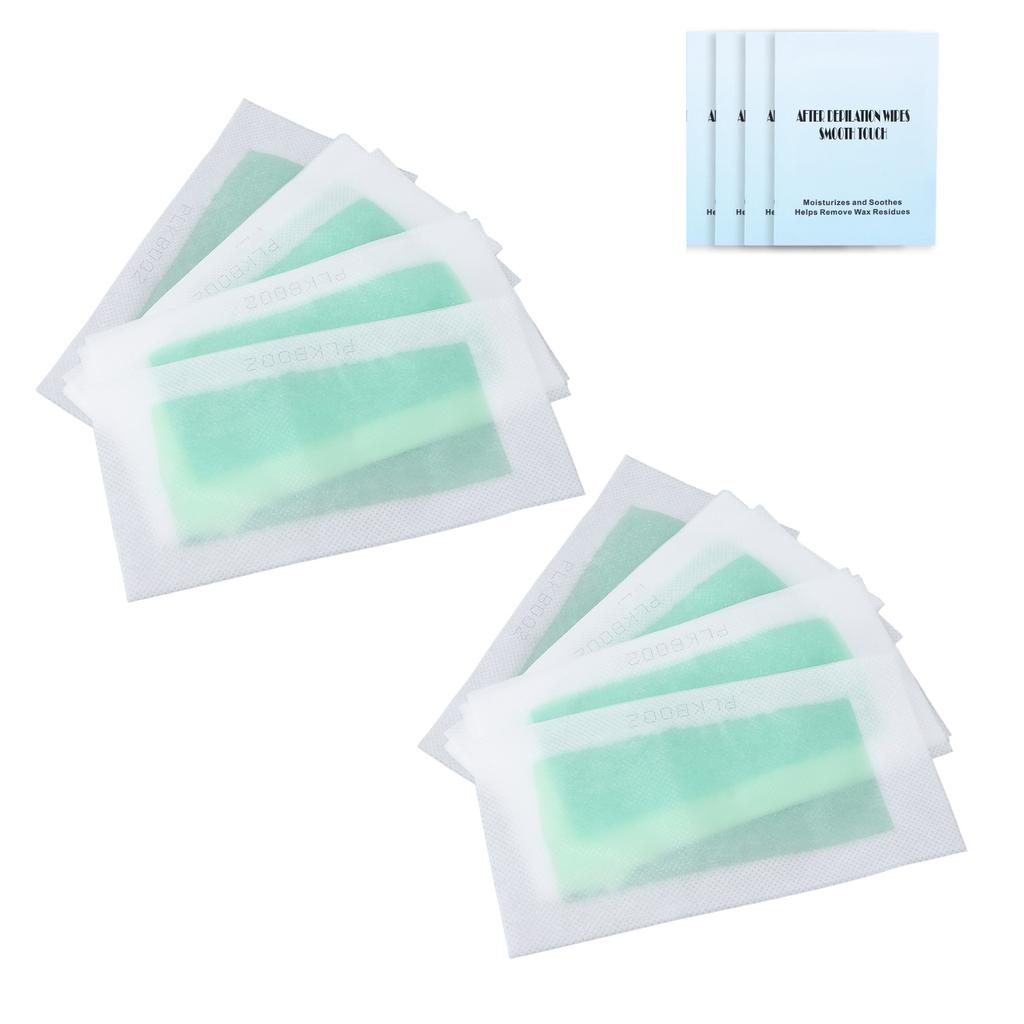 40pcs Wax Strips Kit Double Sides Fast Hair Remover Strips with Cleaning Pads for Armpit Arm Legs