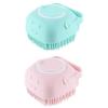 HUDACRUSH 2Pcs Body Scrubber with Soap Dispenser Bath Brush, Body Brush for Bathing, Soft Body Exfoliator, Bath Silicon Body Loofah for Babies, Kid